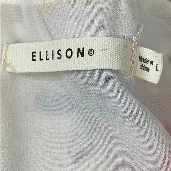 Ellison Multicolor Floral V-Neck Blouse - Image 5