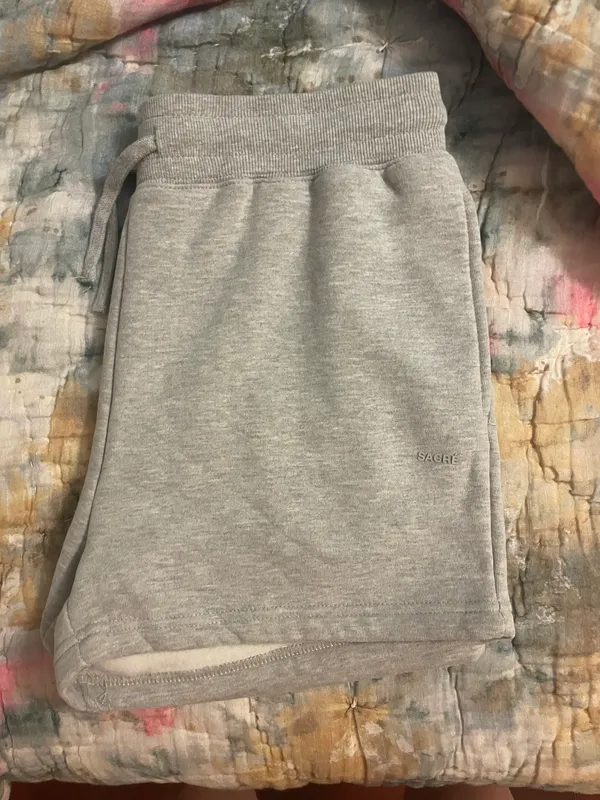SACRE Sweat Shorts Gray Size L - Image 3