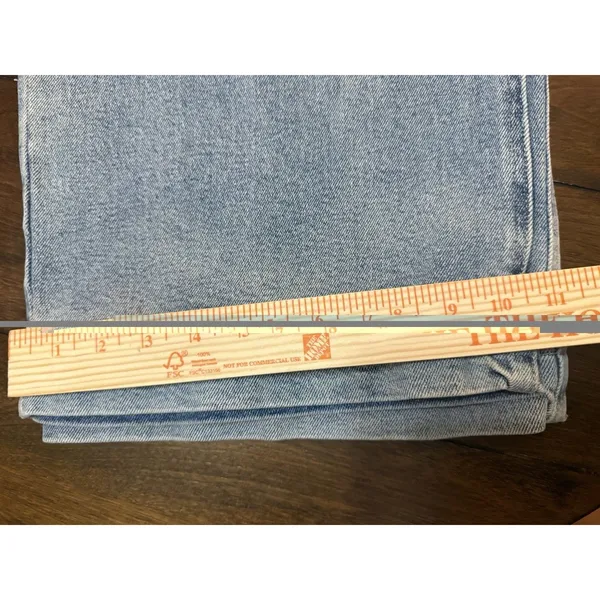 Old Navy Sky-Hi Wide Leg Jeans Extra High Rise Medium Wash Blue Size 14 NEW - Image 8