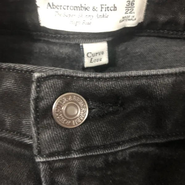 Abercrombie & Fitch curve love super skinny ankle high rise women’s 36 waist 40 - Image 10