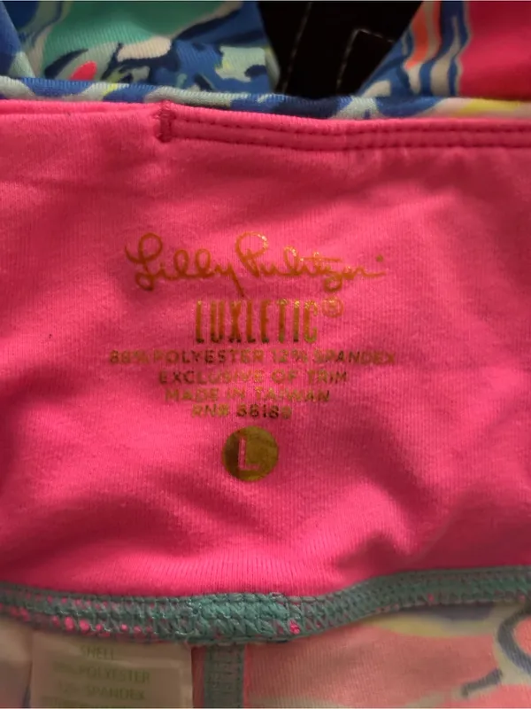 Lilly Pulitzer Capri Leggings Size Large - Image 3