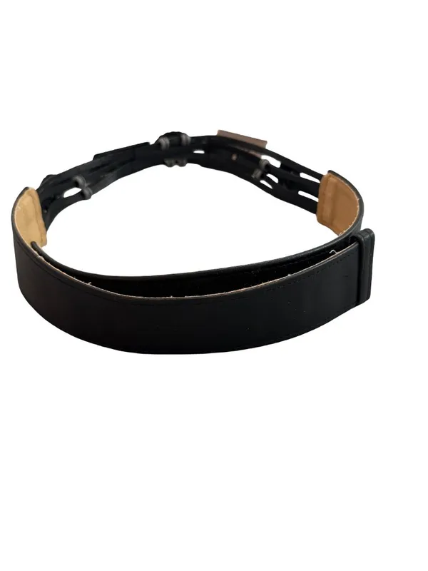 Ginnie Johansen Inc Black Silver Concha Western Boho Faux Leather Belt Women's - Image 8