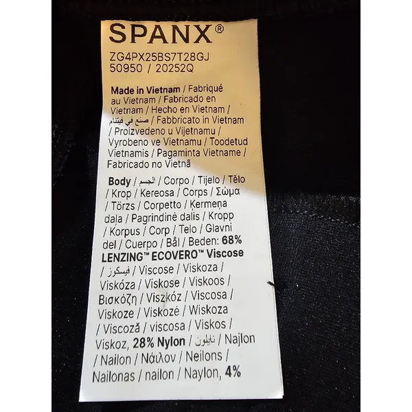 NWT Spanx Womens Black Targeted Compression Ponte Flare Pants‎ XL - Image 5