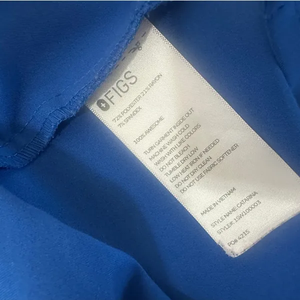 Figs Royal Blue Catarina One-Pocket Scrub Top Size 3XL - Image 5