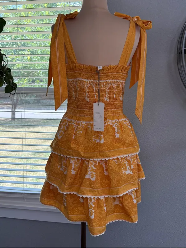 NWT Cleobella Eliana Mini Dress Size Medium Organic Cotton - Image 4