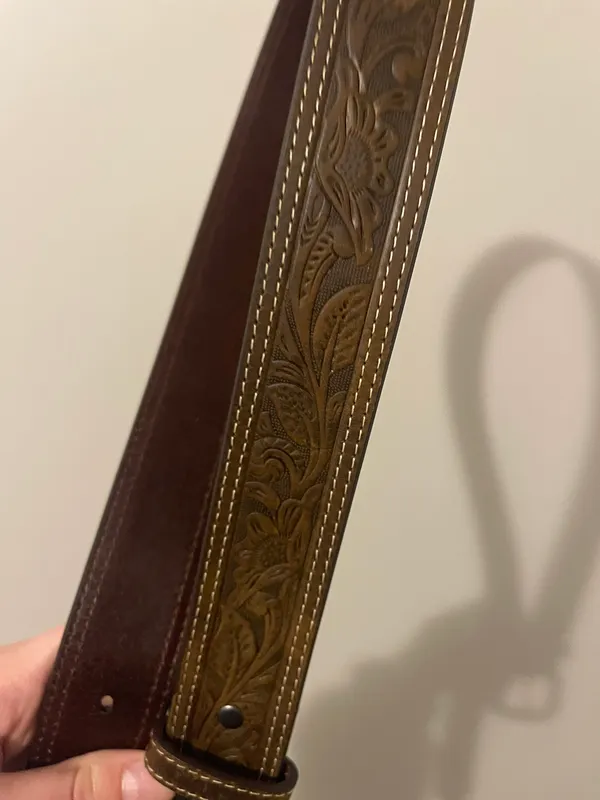 Ariat Floral Embossed Ends Belt 32 - Image 5