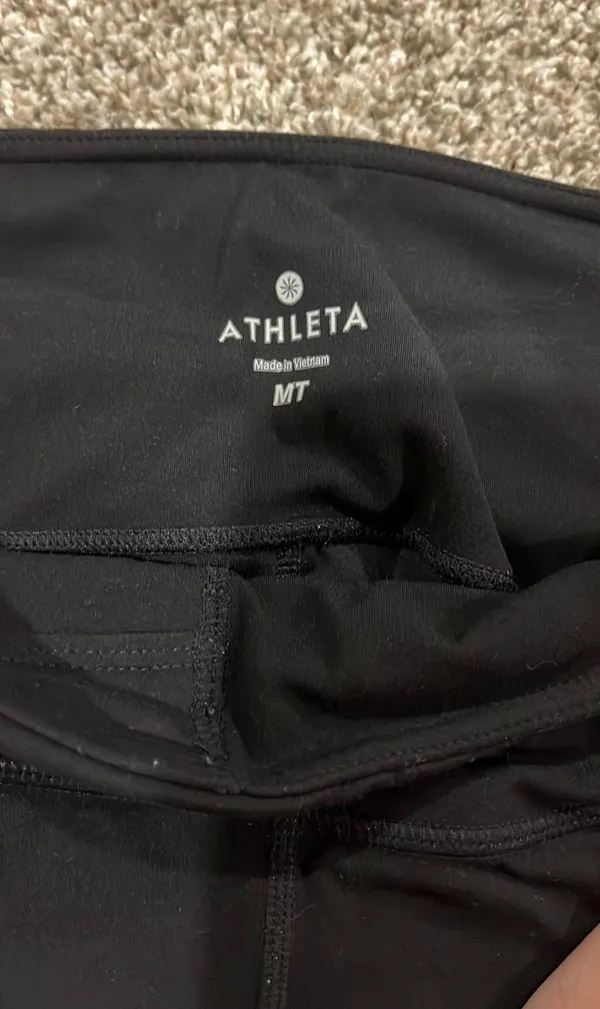 Athleta Women’s Leggings Black Medium Athletic - Image 2