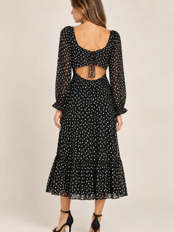 LULU's Floral Romantic Sexy Flowy Wedding Chic Casual Resort Europe Vacation - Image 2