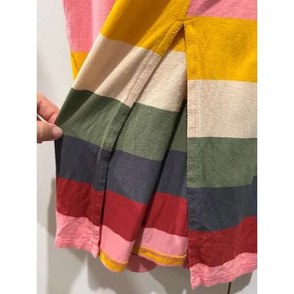 Torrid Super Soft Knit Jersey Midi Maxi Dress Sz 3X Colorful Stripe Short Sleeve - Image 3