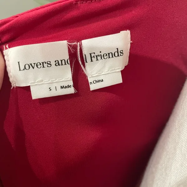 New!‎ Lovers and Friends Tigre Mini Dress In Red Sz Small $178 - Image 8