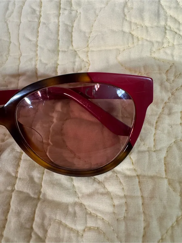 Maui Jim Sunshine Two-Tone Cat Eye Sunglasses in Burgundy Red and Brown - Image 14