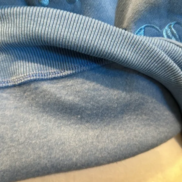 Bailey Rose Medium Embroidered‎ “Malibu Athletics” Blue Crewneck Pullover - Image 13