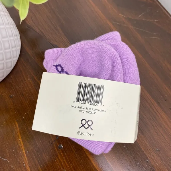 Clove Ankle Socks Small Lavender Purple - Image 4