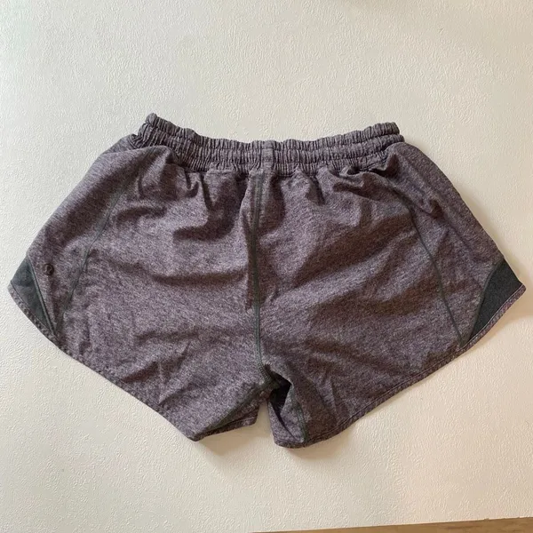 Lululemon Speed Up Shorts Size 6 Heather Gray Lined Running Athletic - Image 3