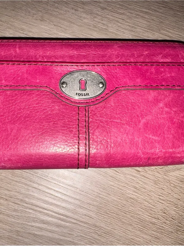 Fossil Pinkish Red Leather Wallet - Women's - Image 2