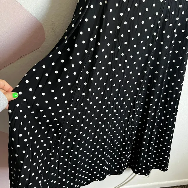 My Michelle Vintage‎ Black White Polka Dot Dress Pin Up Retro 90s Mod Size Small - Image 3