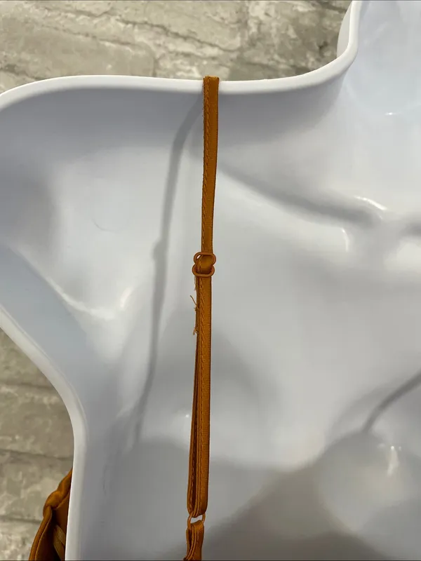 House of Harlow 1960 Satin Cowl Bodysuit - Rusty Orange - Image 3