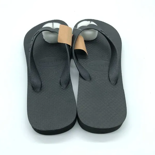 Clppli Womens Flip Flop Sandals Rubber Slip On Black Size 5/6 - Image 3
