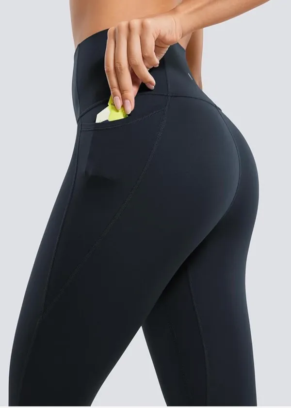 CRZ YOGA Butterluxe Workout Leggings Pockets 25'' - High Waisted Gym Womens Yoga Pants Buttery Soft - Image 2