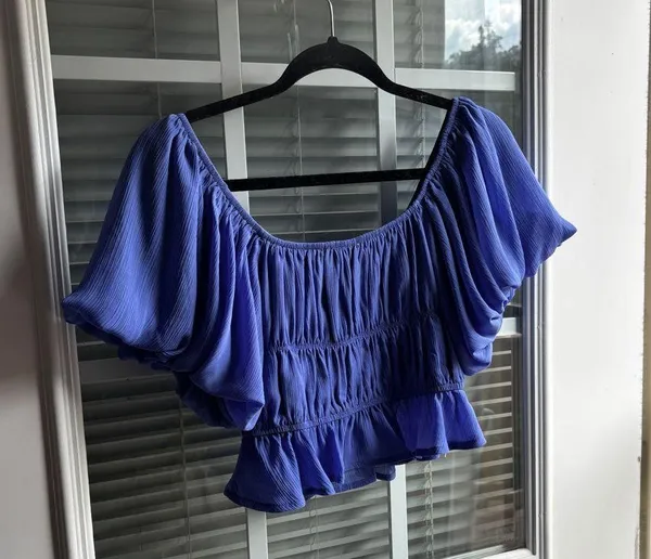 Blue Altard State crop top - Image 4