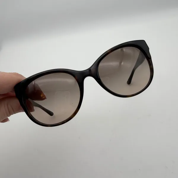 Tory Burch Dark Tortoise Cat Eye Sunglasses Preppy Classic Quiet Luxury Designer - Image 10