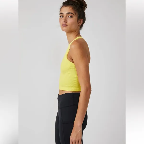 Free People Movement Free Throw Crop Ribbed Tank Top - Image 2