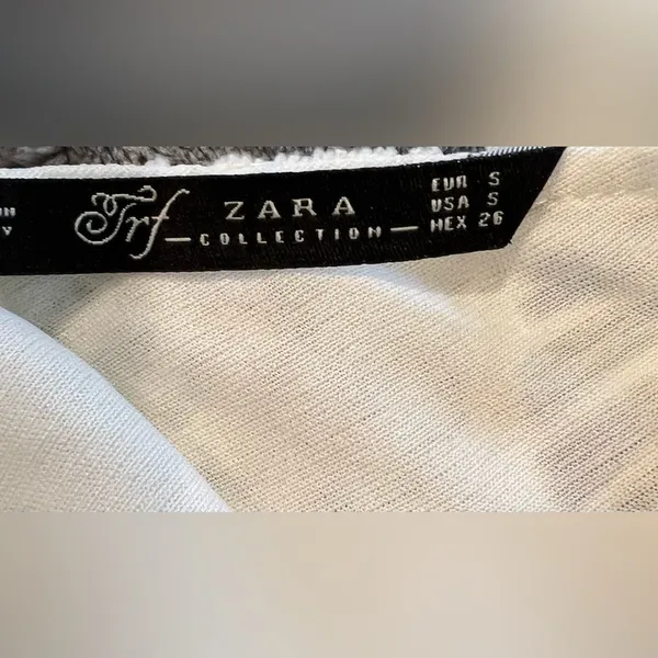 ZARA white lace three-quarter length sleeve dress small - Image 4