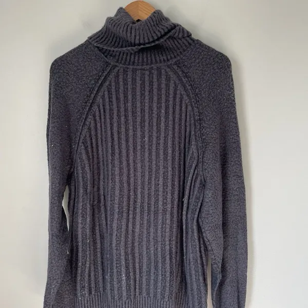 Free People Big City Turtleneck Sweater Boho Ribbed Slouchy Women's Size Small - Image 6