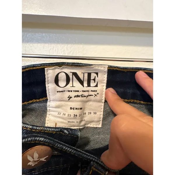 NWT One Teaspoon Sz 26 Blue Milk Freebird II Distressed Low Waist Boyfriend Jean - Image 3