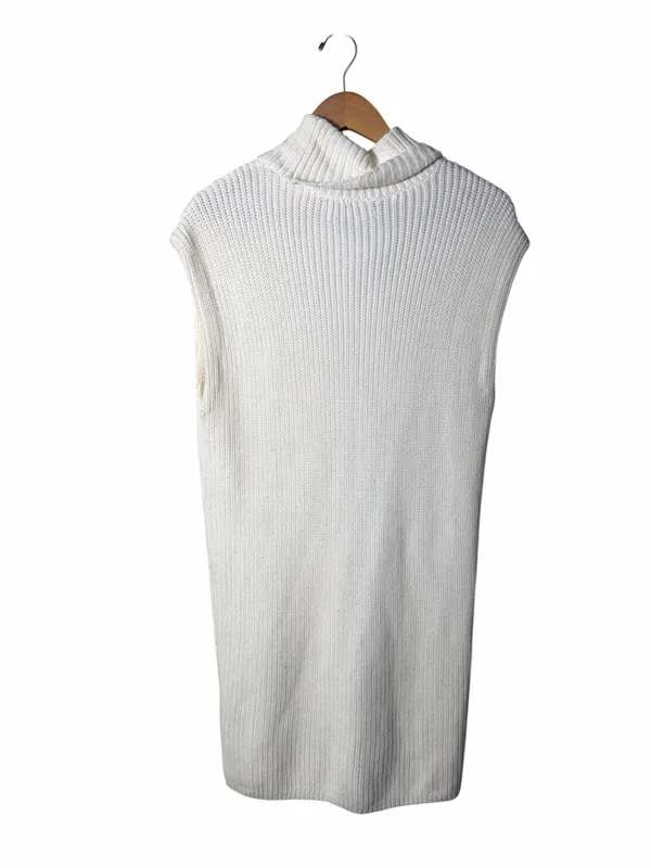 NEW Abercrombie & Fitch Cowl Neck Sleeveless Sweater Dress Size Medium - Image 2