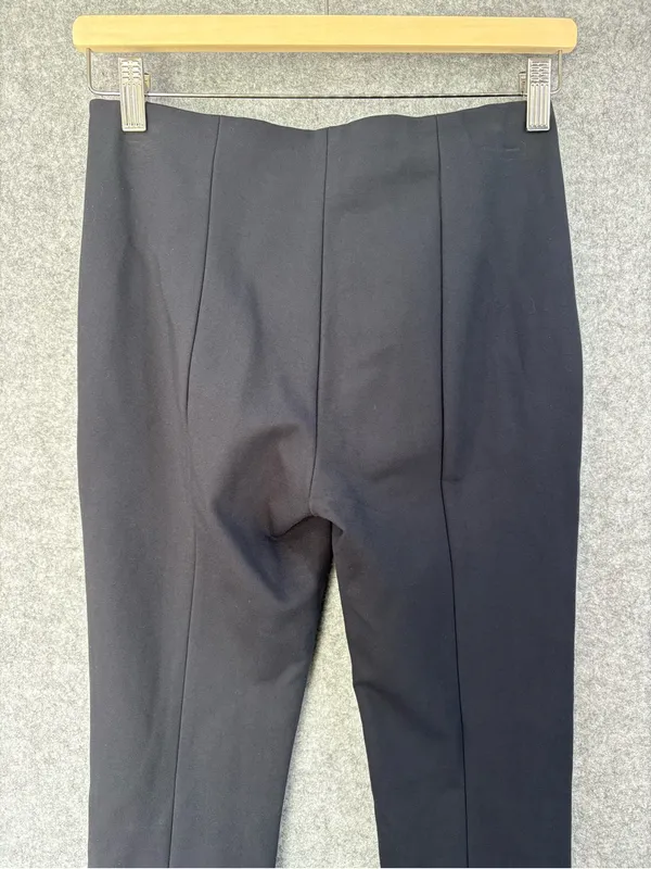 Quince Ultra-stretch Ponte Pintuck Ankle Pants Black size small 27” inseam - Image 8