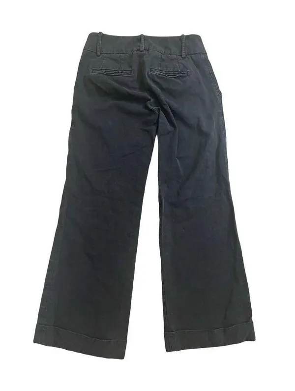 Joie EUC Black Wide Leg Cuffed Y2K Jeans Sz 4 - Image 2