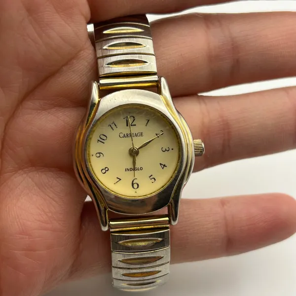 Vintage Carriage by Timex Indiglo Women’s Quartz Watch Working New Battery - Image 7