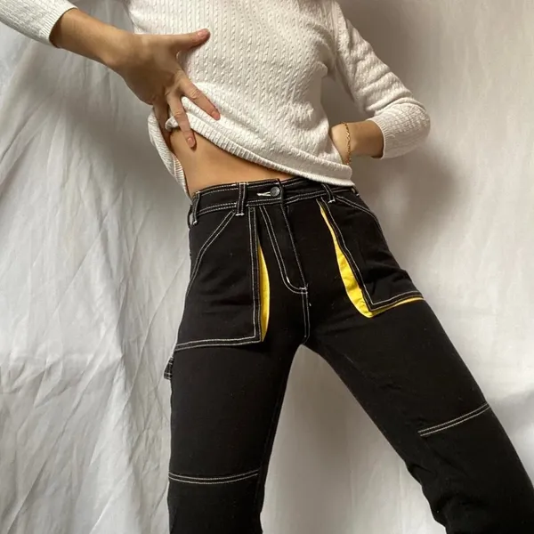 Urban Outfitters BDG maura contrast stitch carpenter jeans - Image 3