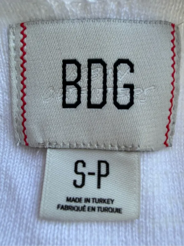 BDG Urban Outfitters White Collared Halter
Button Top - Image 4