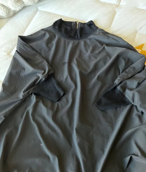 Athleta Black Mock Neck Flowy Top - Image 5