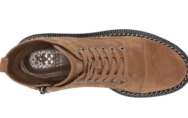 Vince Camuto Brown Black Mindinta Combat Boots Lace Up Shoes - Image 6