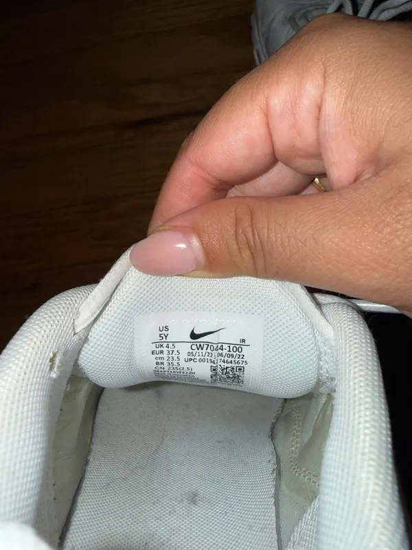 Nike Air Max Plus TN Triple White – Youth 5Y (Fits Women’s 6.5) - Image 4