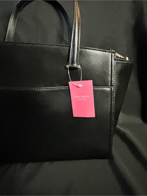 Kate Spade Geraldine Patterson Drive Black Leather Tote Shoulder Bag NWT - Image 7
