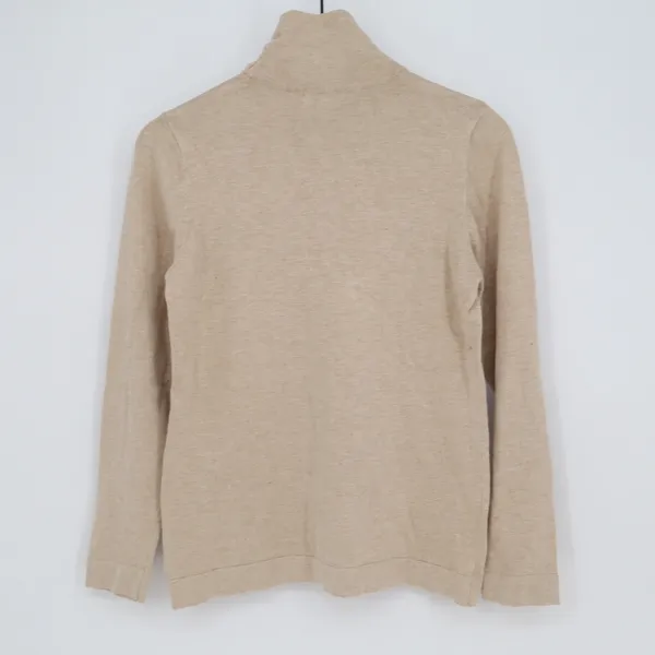 Joseph A. Sweater Womens M Turtleneck Tan Long Sleeve Fine Knit Good - Image 5