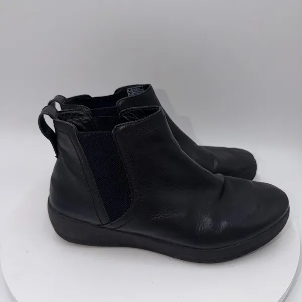 FITFLOP Super Chelsea Leather Ankle Boots Women's Size 6.5‎ - Image 2