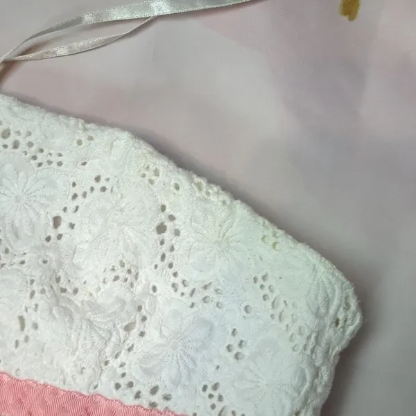 LILLY Pulitzer Vintage White Strapless Dress Size 2 - Image 4