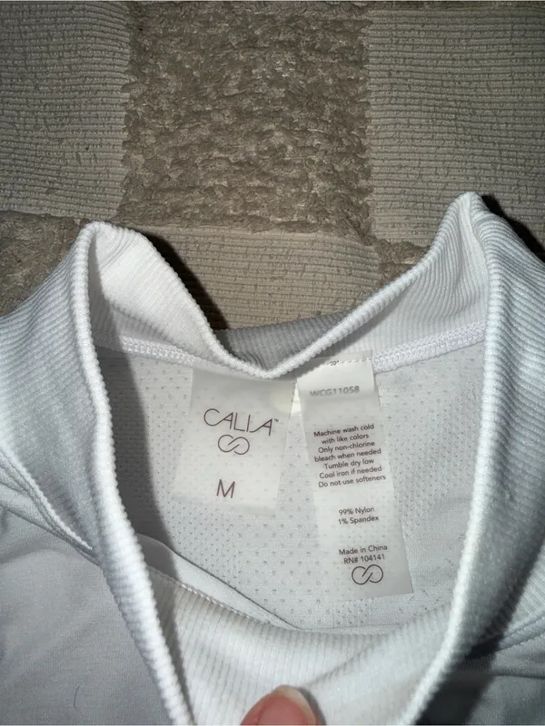Calia by Carrie Underwood White Sleeveless Mock Neck Tank Top WCG11058 Mens M - Image 3