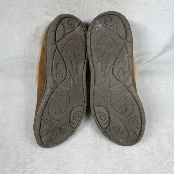 Bzees Snicker Womens 8.5M‎ Brown Faux Suede Fur Lined Slip On Comfort Shoes - Image 10