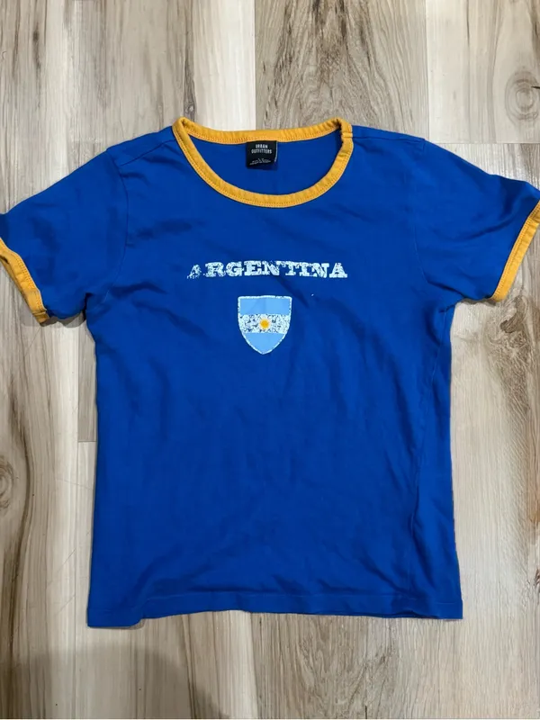Urban Outfitters Argentina Baby Ringer Tee Shirt Women’s Large - Image 2