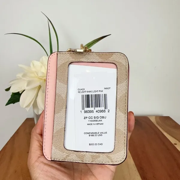 NWT Coach X Observed By Us Zip‎ Card Case In Signature Canvas - Image 4