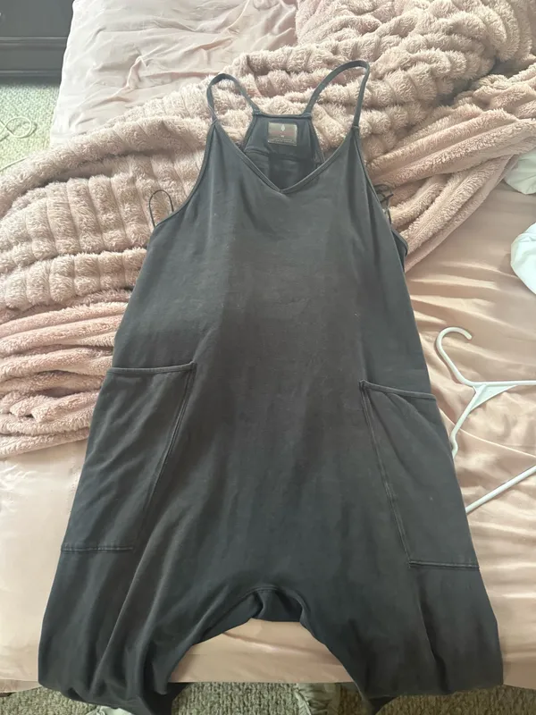 Free People Hot Shot Onesie Washed Black XS - Image 2