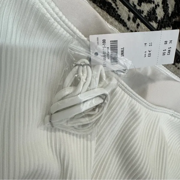 NWT Abercrombie & Fitch Ribbed Belted One Piece Swimsuit Cheeky size S Small - Image 12