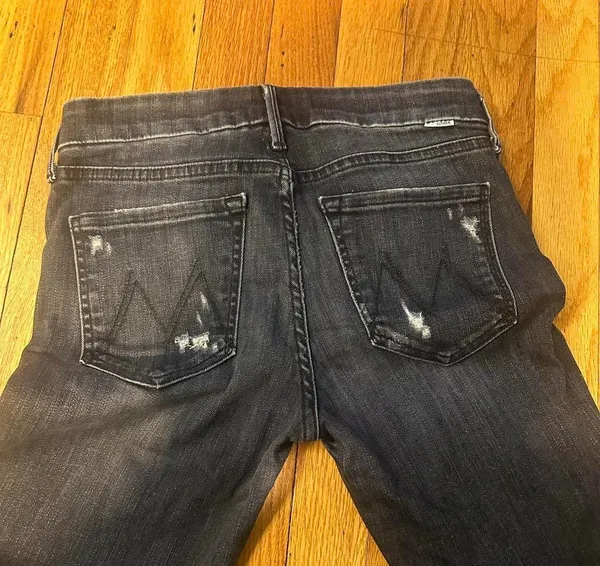 Mother Looker Ankle Denim Fray - Image 5