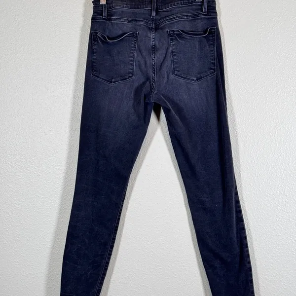 Frame Denim Black Le High Skinny Jeans Womens 28 Fall Casual Classic Preppy - Image 9